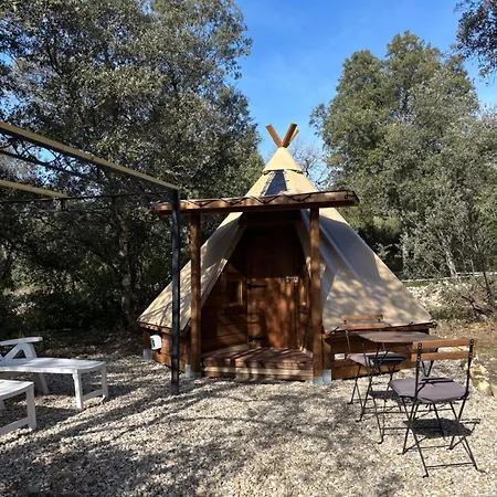 Les Jardins De Chiron Et Tiny House Dans Le Sud 롯지 쏘브